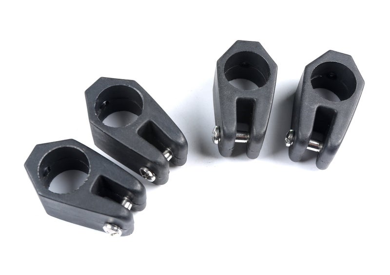 MxEol Boat 3 Bow Bimini Top Fittings Hardware Set Black Nylon W/Screws 12 PCS (Black, 7/8 Inch Set) - Image 5